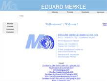 Tablet Screenshot of eduard-merkle.de